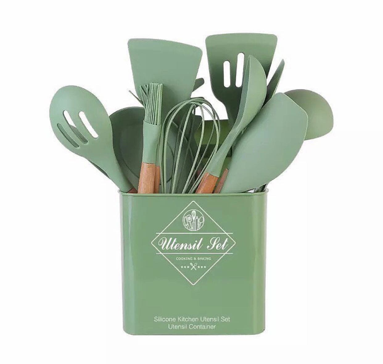 13pcs Silicone Kitchenware Heat Resistant Utensils Set With Spoon Holder, Non-Stick Heat Resistant Silicone Cookware Set, Silicone Cooking Utensils Set With Holder 13pcs Silicone Kitchenware Heat Resistant Utensils Set With Spoon Holder, Non-Stick Heat Resistant Silicone Cookware Set, Silicone Cooking Utensils Set With Holder